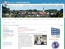 Tablet Screenshot of markt-schoenberg.de